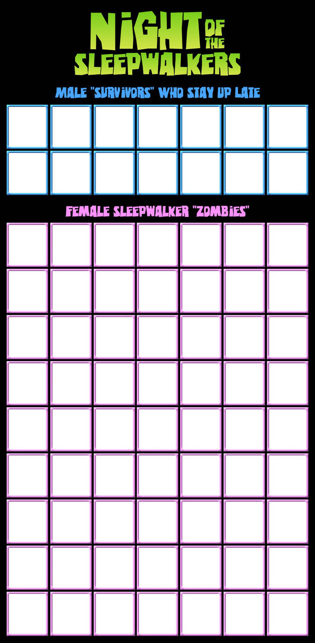 Nightmare Rotation Template Template: Night of the Sleepwalkers by Lontoon22 on DeviantArt