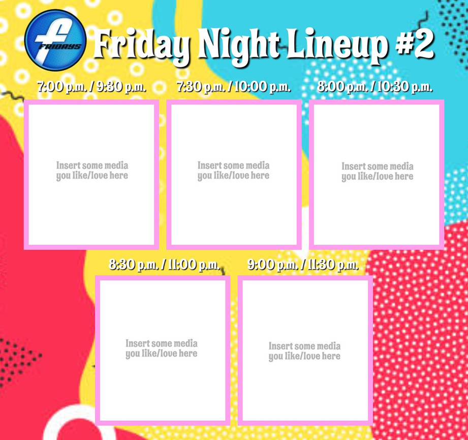 Template Friday Night Lineup 2 By Lontoon22 On DeviantArt template-friday-night-lineup-2-by-lontoon22-on-deviantart