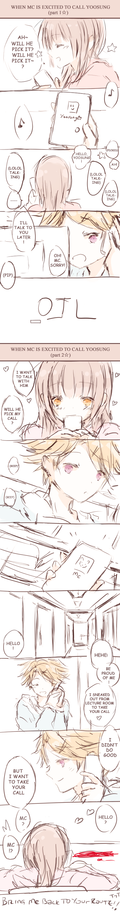 MM: When MC is Excited to Call Yoosung