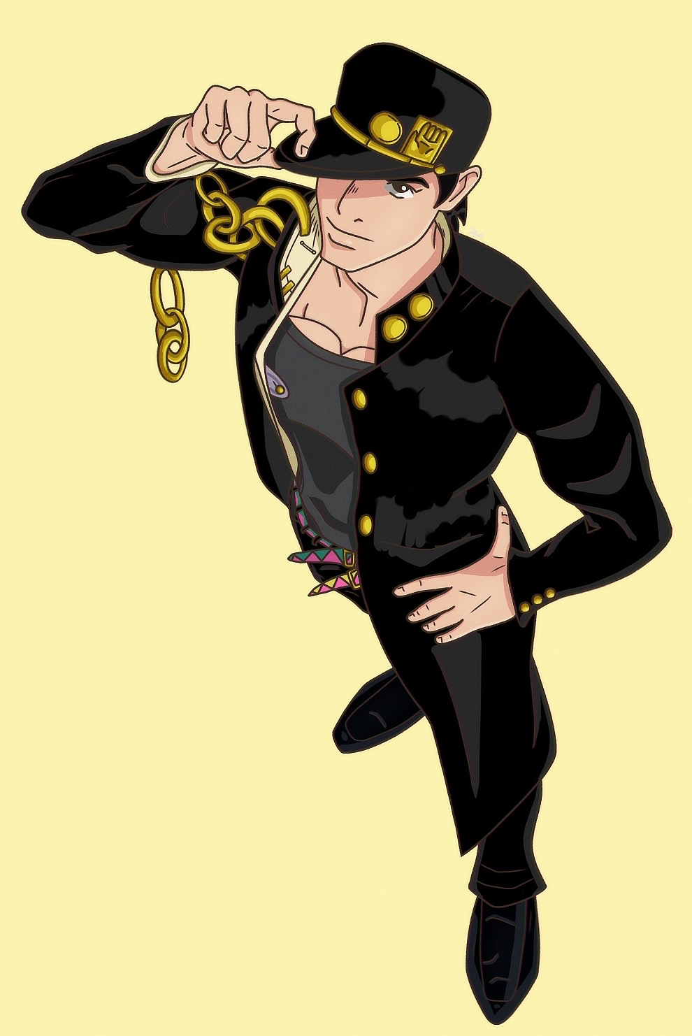 Part 6 Jotaro Kujo in OVA Style Commission by screegdbz on DeviantArt