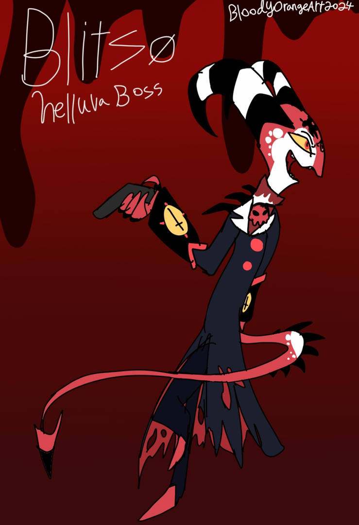 Blitzo Design Blitzo from Helluva boss by BloodyOrangeArt2024 on DeviantArt