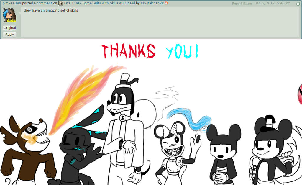 Ask SWS 4: Thanks You :D by AskFnaTI-SWS on DeviantArt