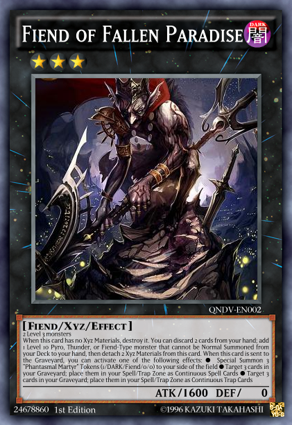 fallen paradise yugioh card - DUSA-EN031 - Ultra Rare Lord of Searing Flames Fiend of Fallen Paradise by