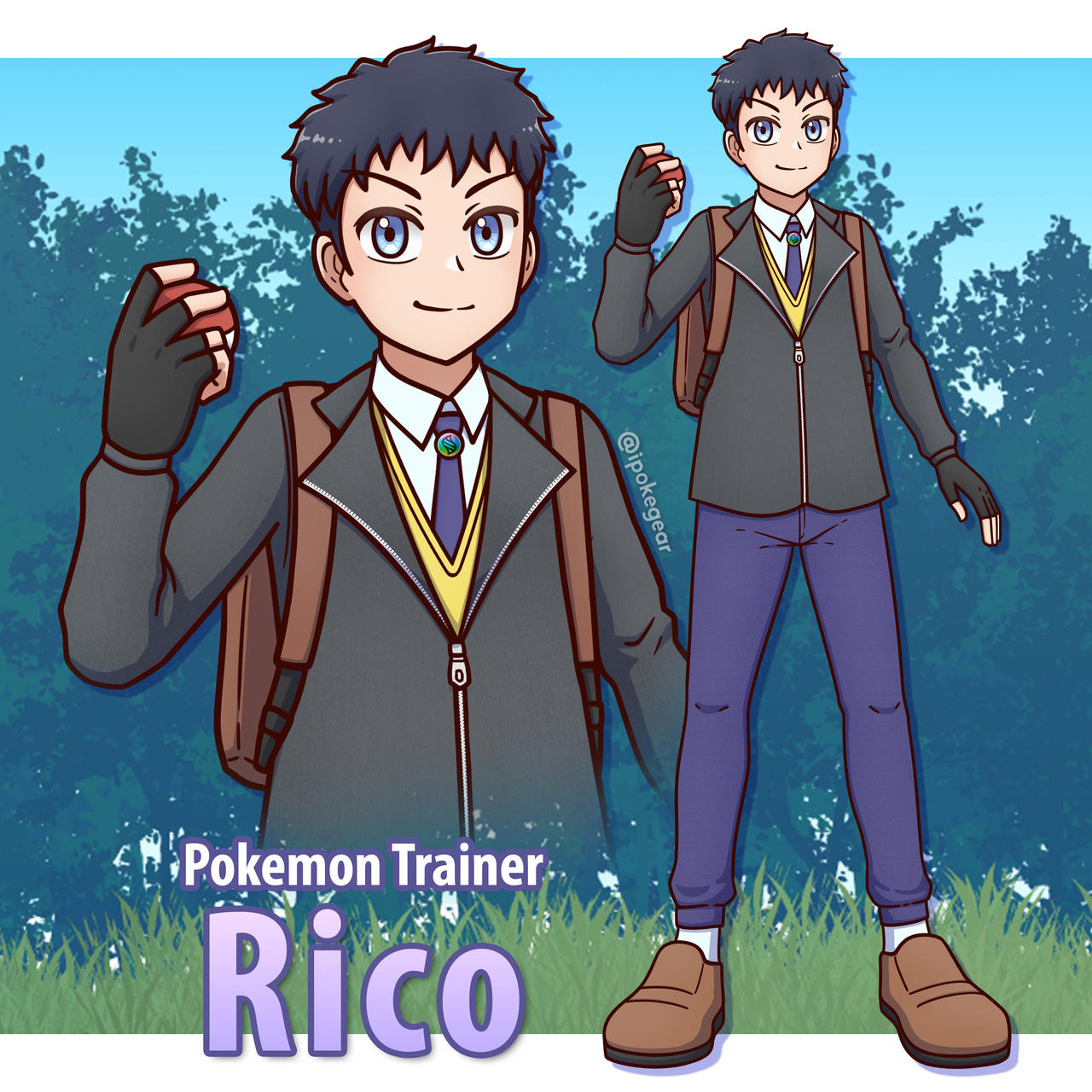 Pokemon Trainer Rico by ipokegear on DeviantArt