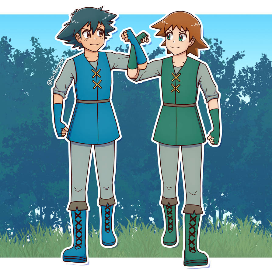Ash and Ritchie (Aura Guardian) by ipokegear on DeviantArt