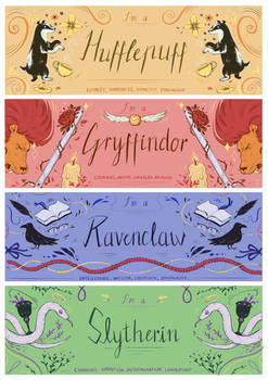 Harry Potter Houses - Bookmarkers