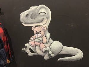 Chalkboard Raptor Art