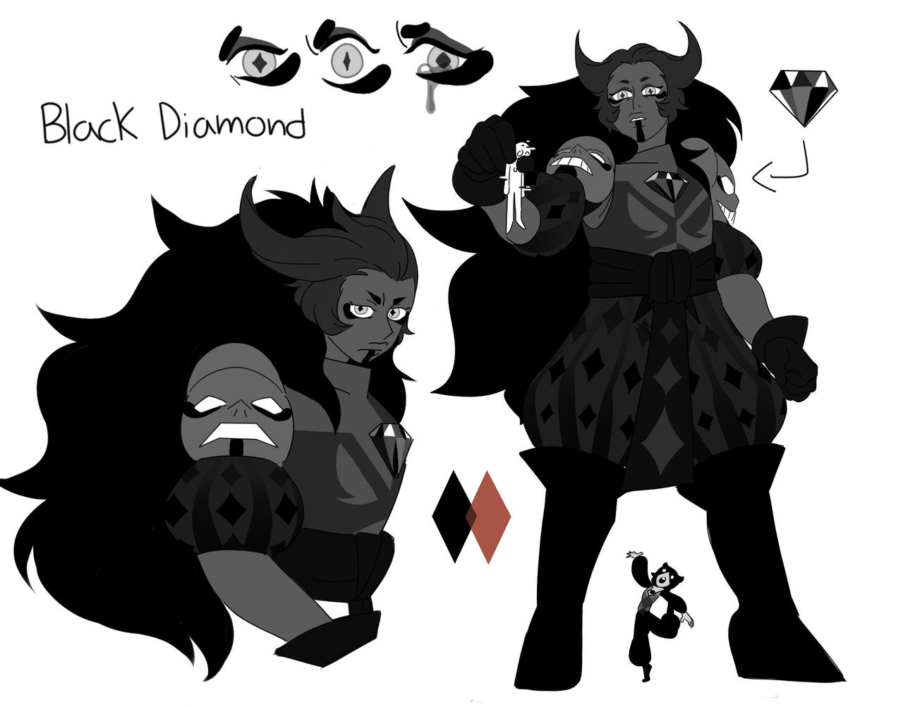 Gem oc: Black Diamond by Ruthion-30 on DeviantArt