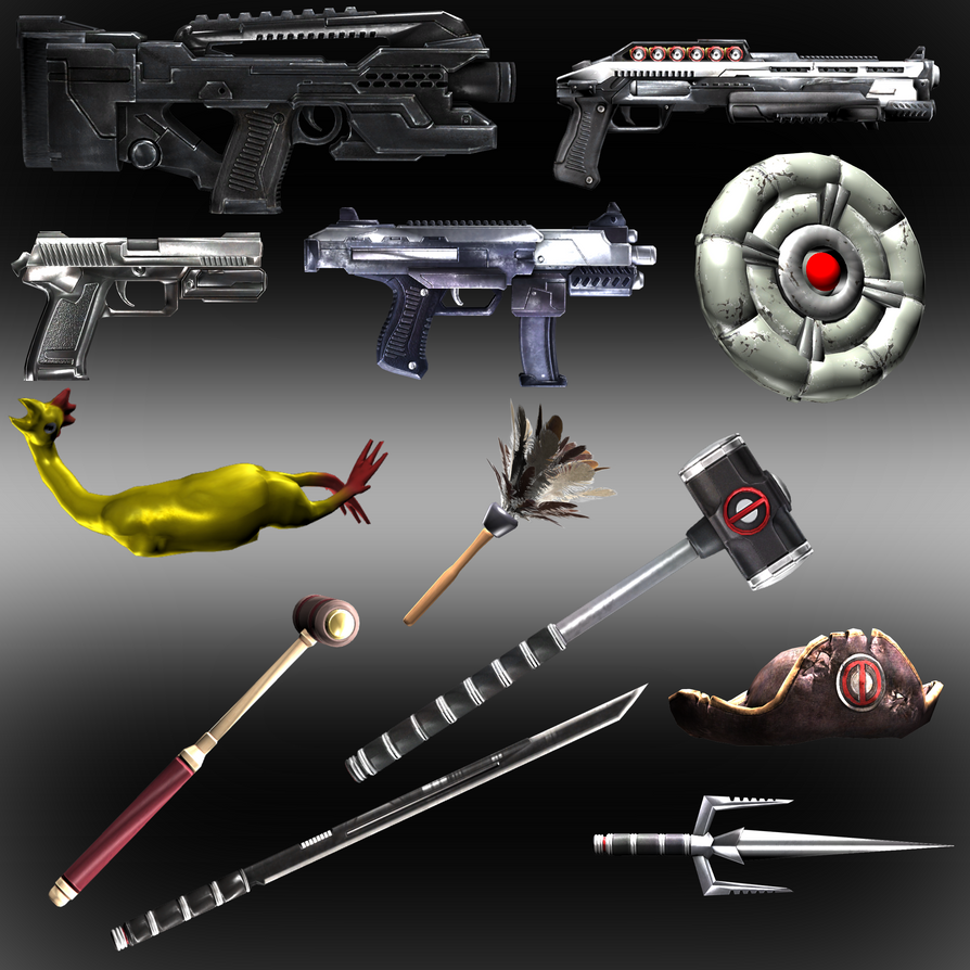 Deadpool Iconic Weapons DeadPool: Weapons and Props by iK1L73r on DeviantArt