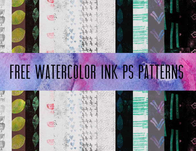 WATERCOLOR INK PHOTOSHOP PATTERNS