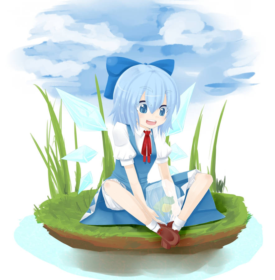 Cirno and the Frozen Frog by moeroknight