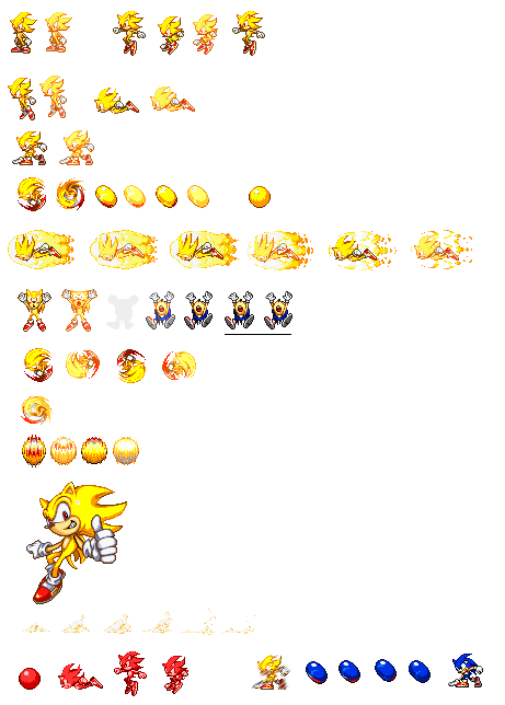 Sonic Sprite Sheet Pack 5 by SuperMarioFanDood on DeviantArt