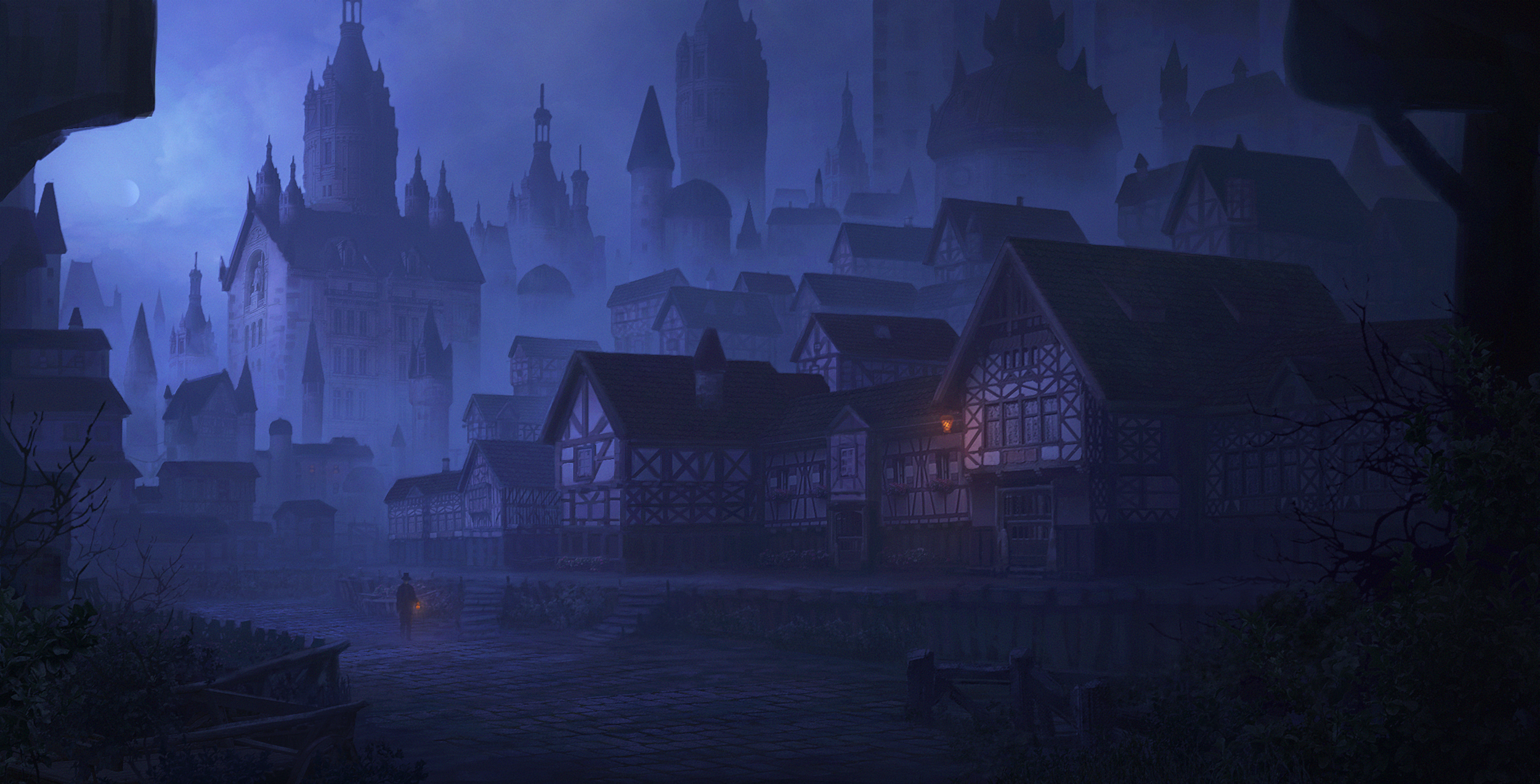 Old town 3 by WiredHuman