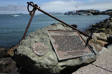 Sausalito memorial overlooking San Francisco bay