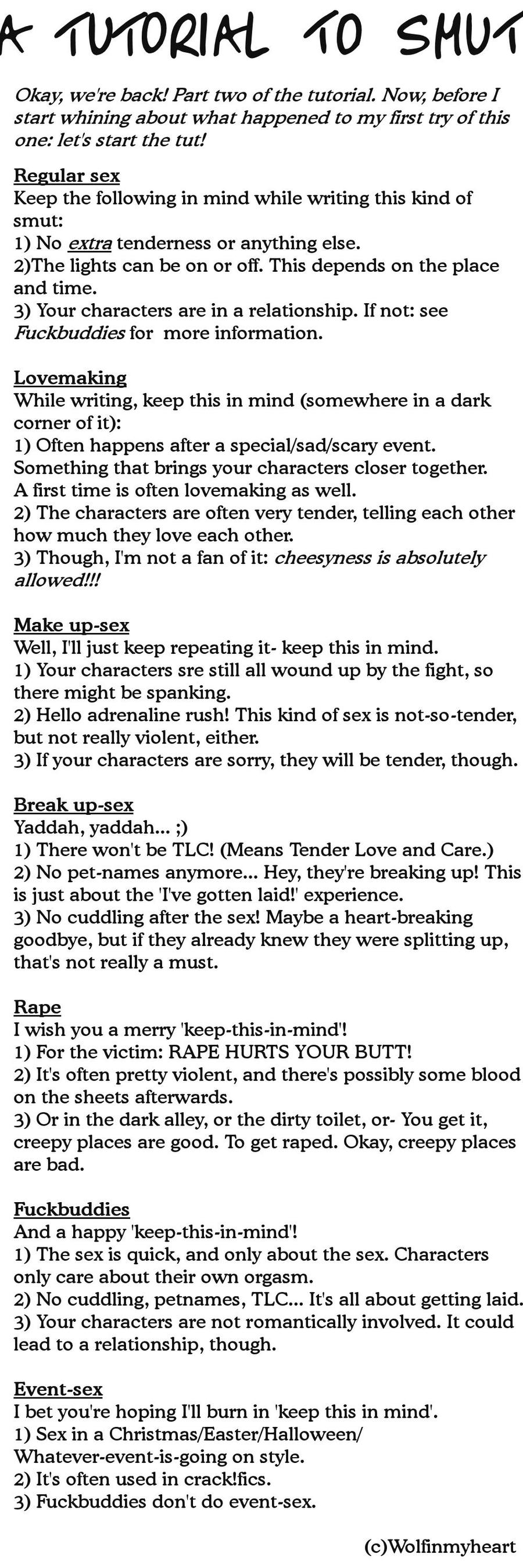 Tutorial to smut Part 28 by wolfinmyheart on DeviantArt Tutorial to smut Part 28 by wolfinmyheart on DeviantArt