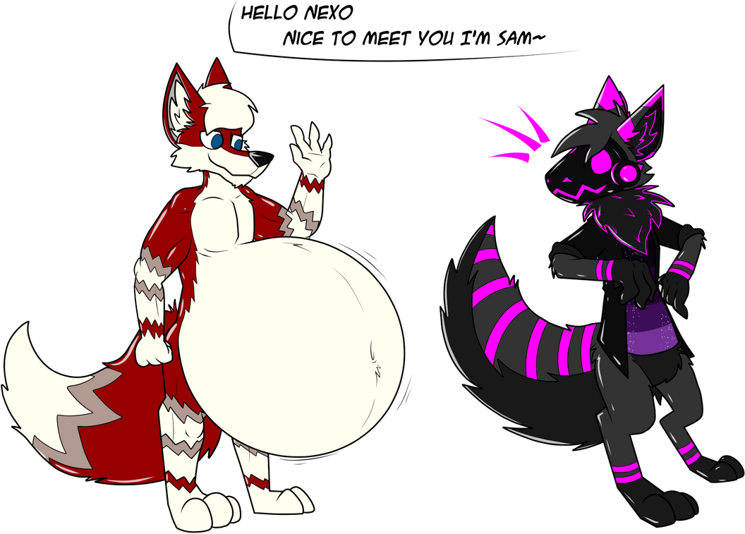 Protogen Inflation Fat Don't Underestimate A Protogen (Pre Vore) by TheRedFoxxo on DeviantArt