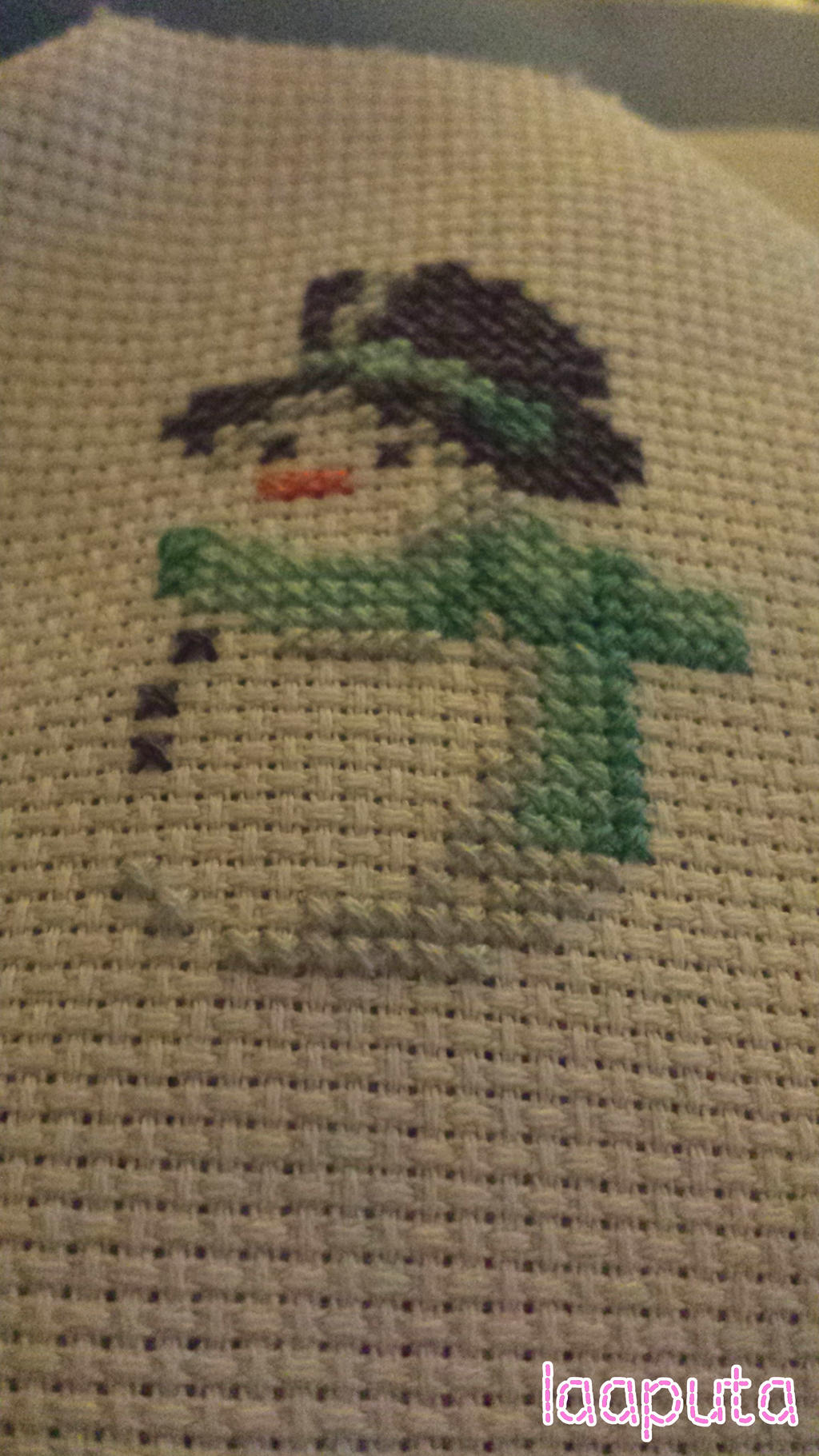 Shining Snowman Cross Stitch - WIP [1]