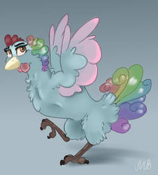 The magical chicken from the lucky charm box