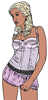 Cartoon Christina Aguilera