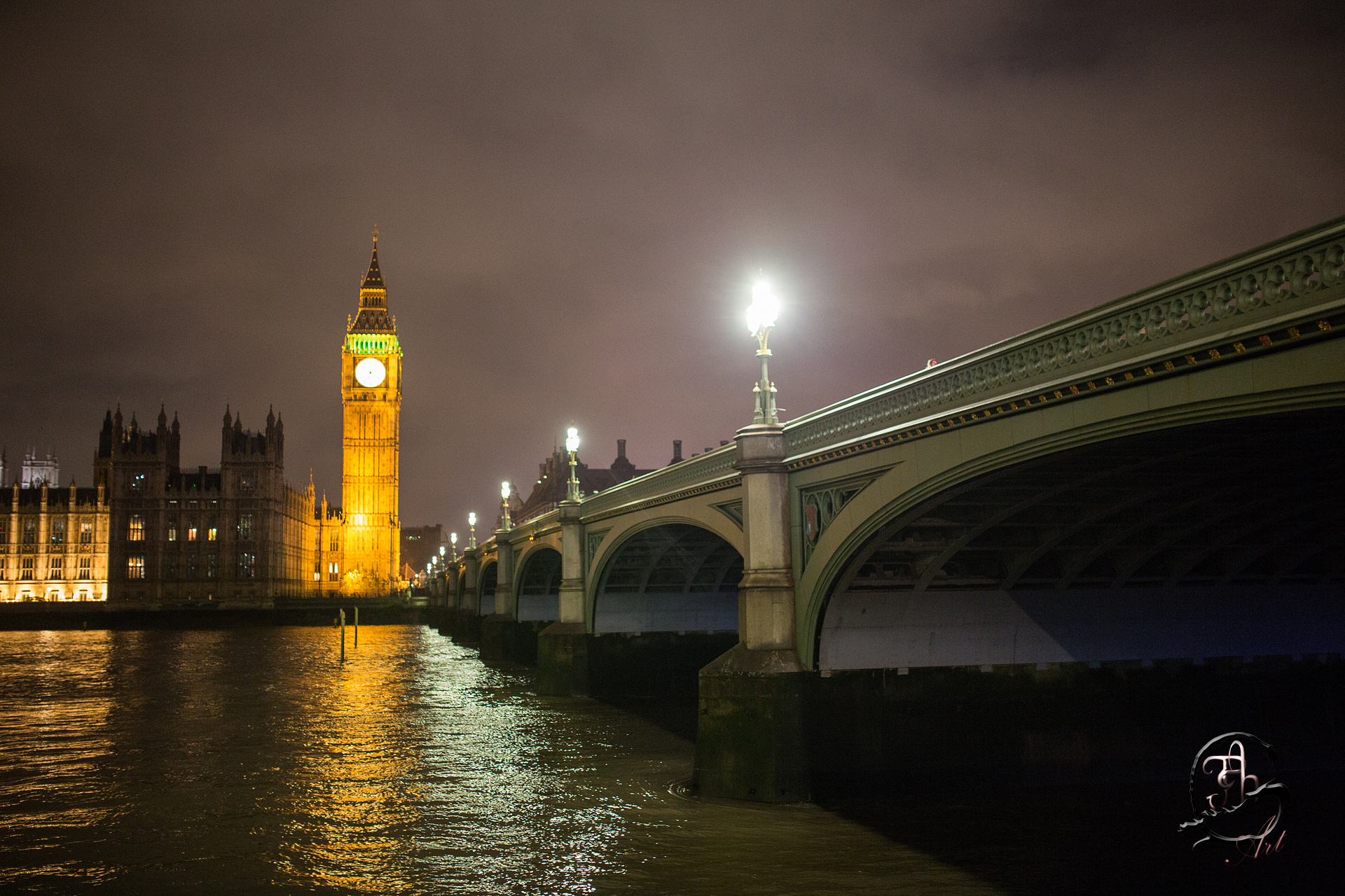 London by night...Big Ben by winter night