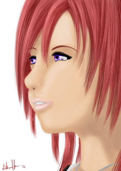 Kairi's Smile Coloured