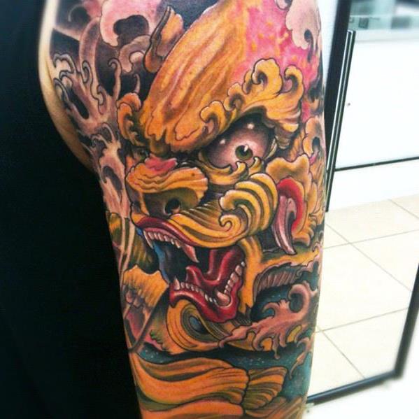 japanese dragon color tattoo piece by isaacectattoo on DeviantArt