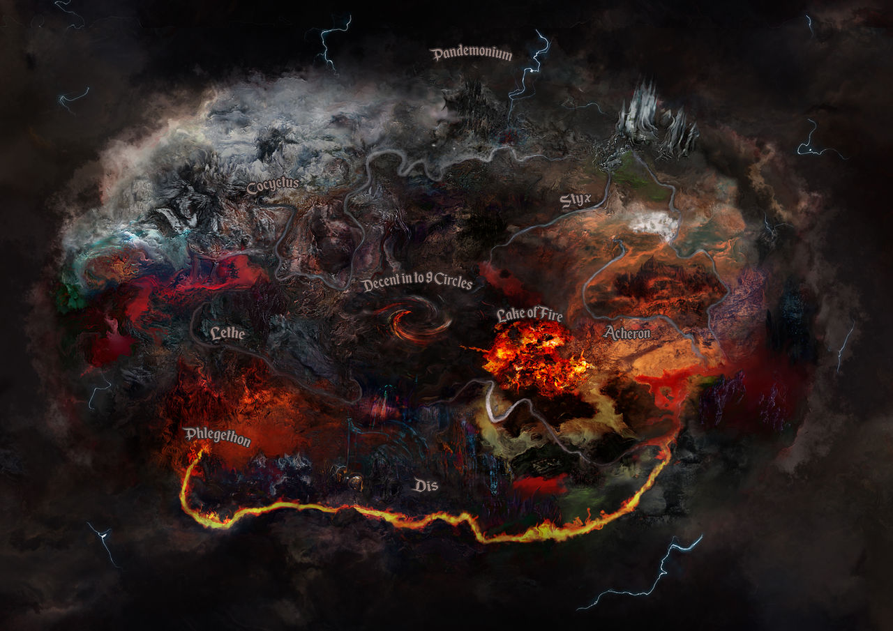 Map of Hell by CommissionsNow on DeviantArt