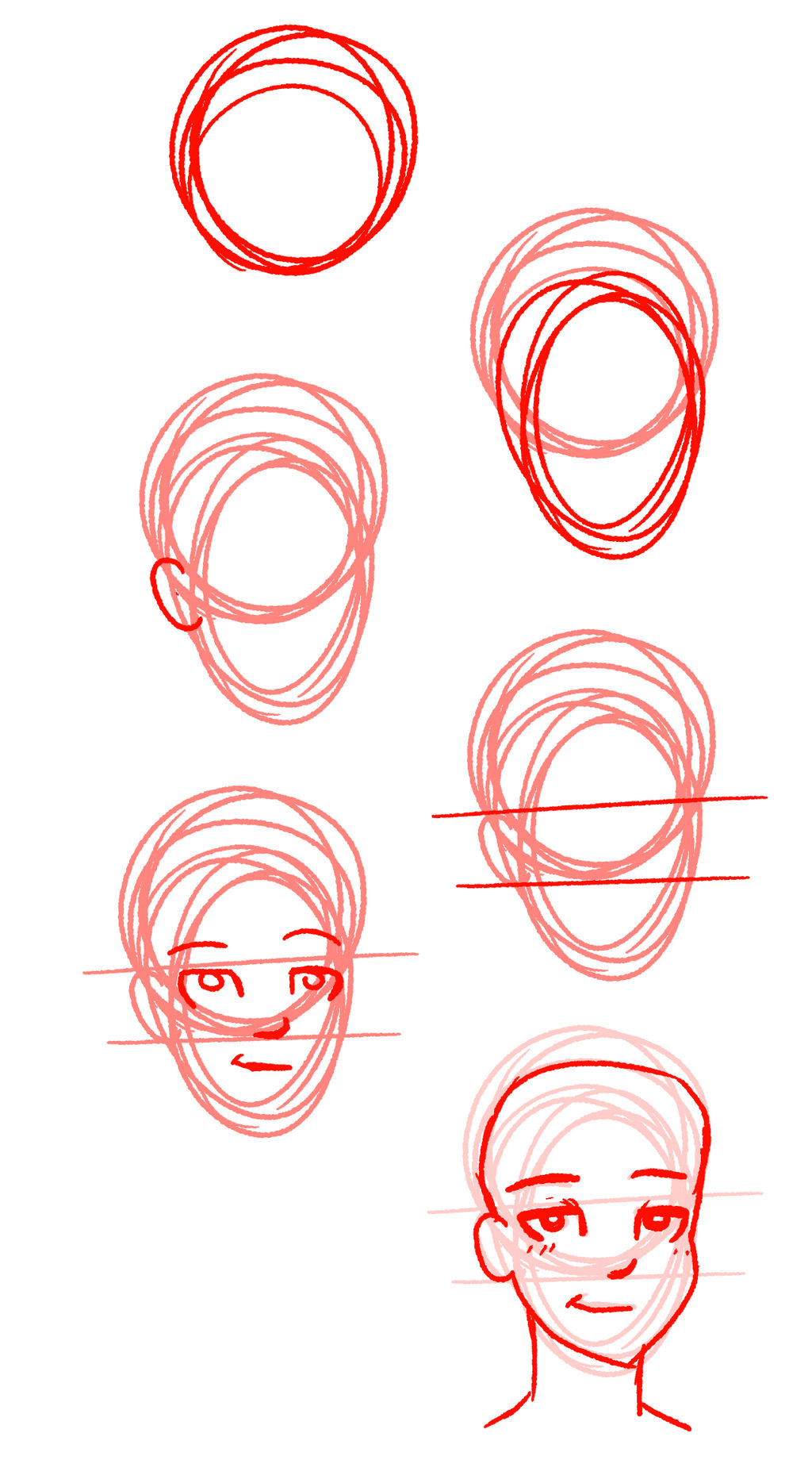 TUTORIAL - How I draw faces by Cheschire-Kaat