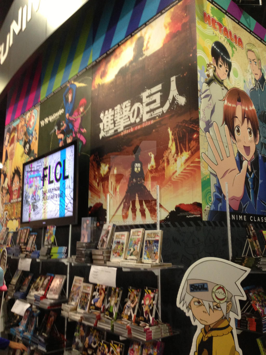 Funimation Booth Anime Expo 2013 - funimation booth by rinyamato2690 on DeviantArt