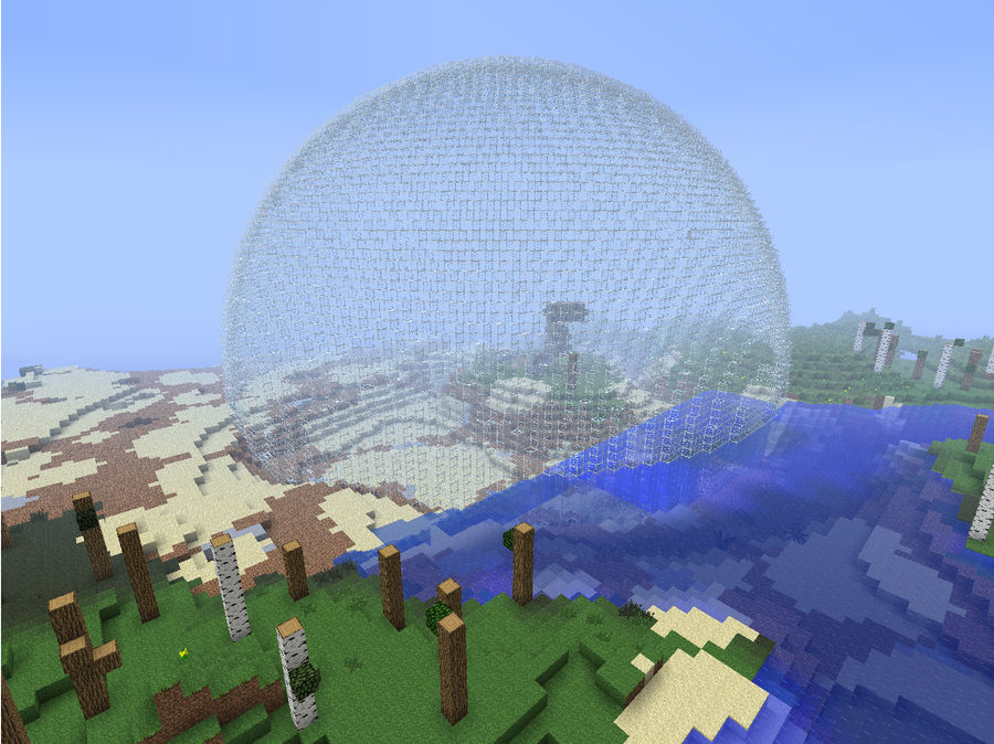 Minecraft - sphere by Forria on DeviantArt