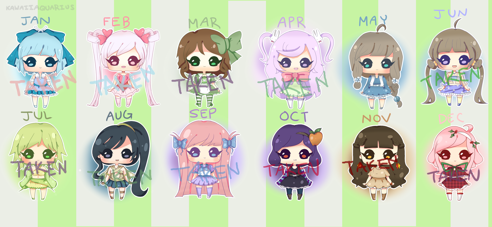 Adoptable Set - Months Theme [OPEN (LOWER PRICE)]