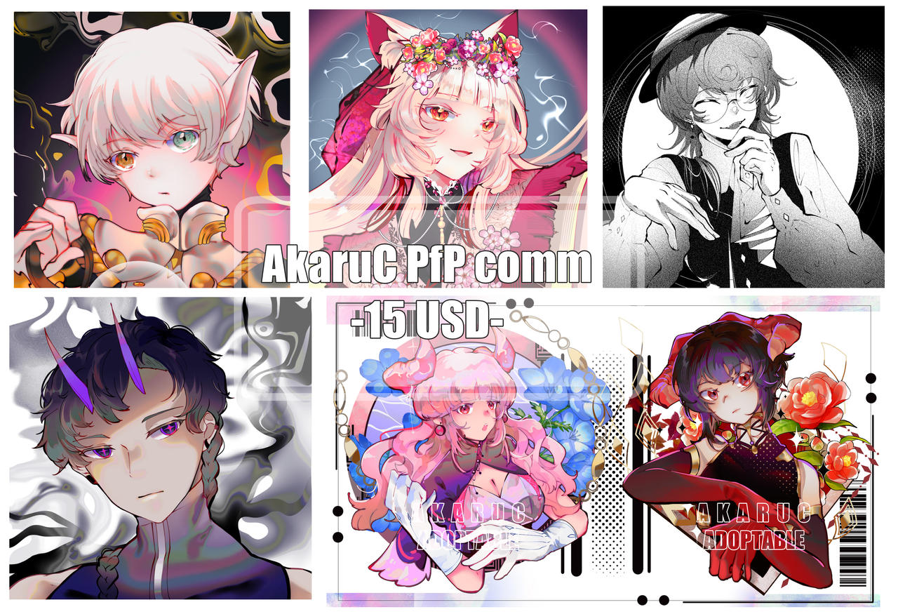 commission pfp promotion! by AkaruC on DeviantArt