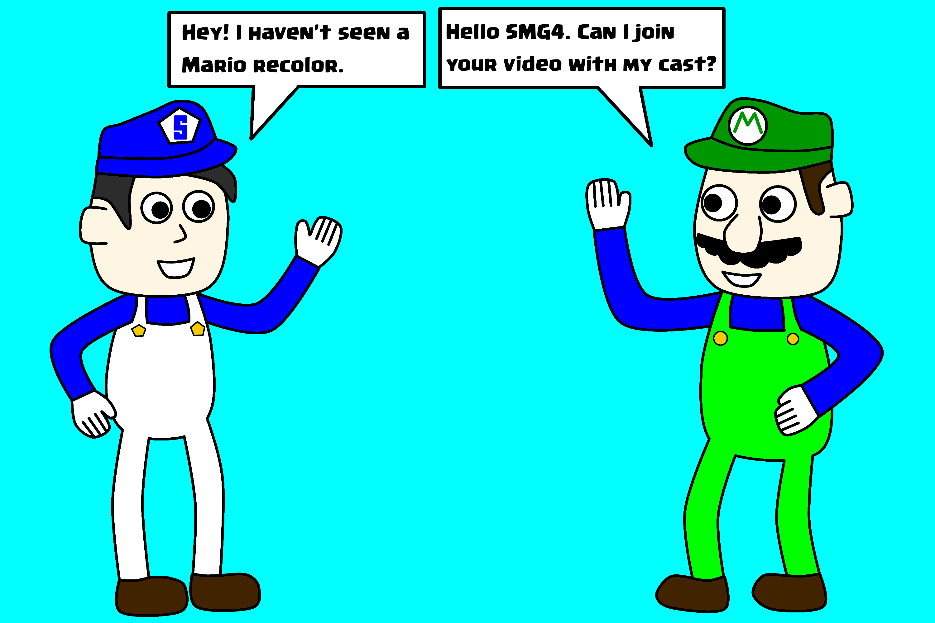 SMG4 meets BoomerMario54321 by OsmanYildiz01 on DeviantArt
