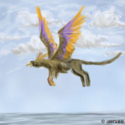 Animated Flying Gryphon