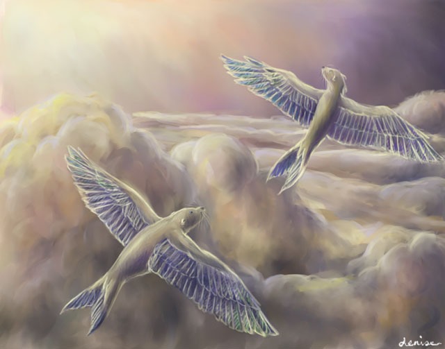 Soaring Sealions - Painter