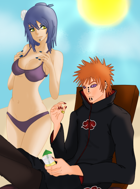 Konan and Pain's vacation