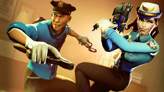 Officer D.va and Scout