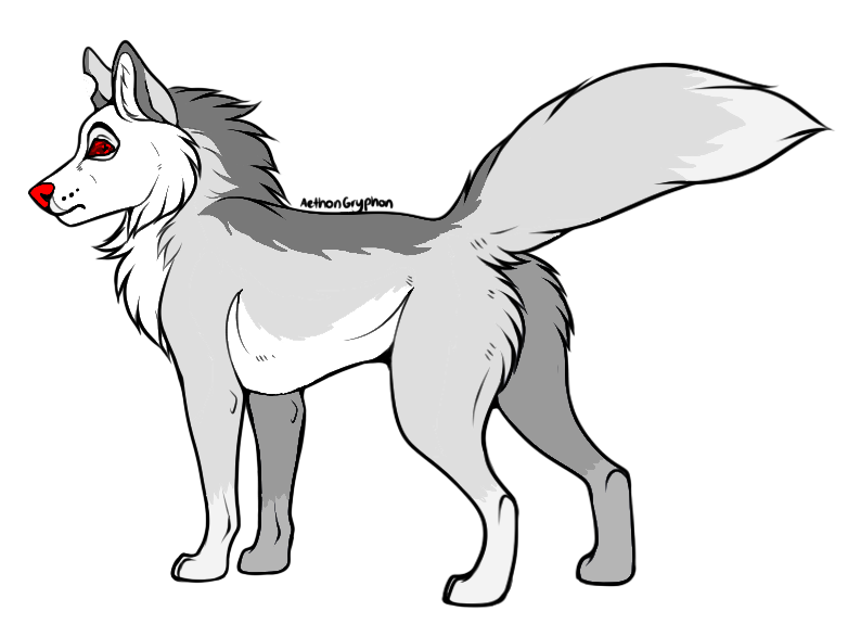 Free To Use - Wolf Base (+TRANSPARENT LINEART) by snowylaika on DeviantArt