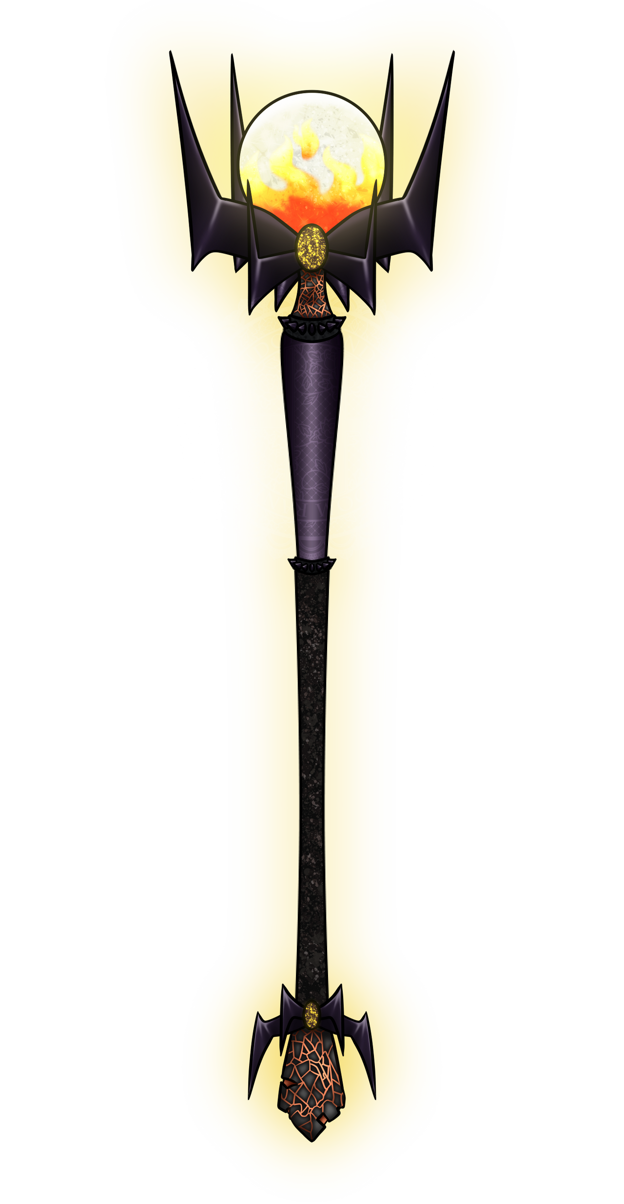 Contest Entry: --------'s Staff by RandomnessRandom on DeviantArt