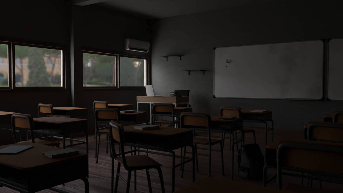 3d Render classroom by GEO-360 on DeviantArt