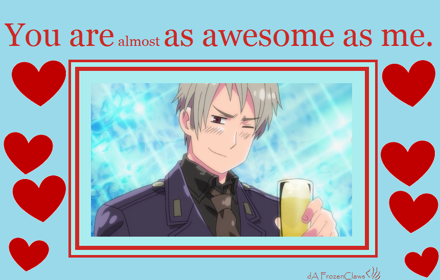 Hetalia Valentine: Prussia is Awesome