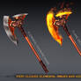 Fiery Cleaver, Elemental imbued war axe