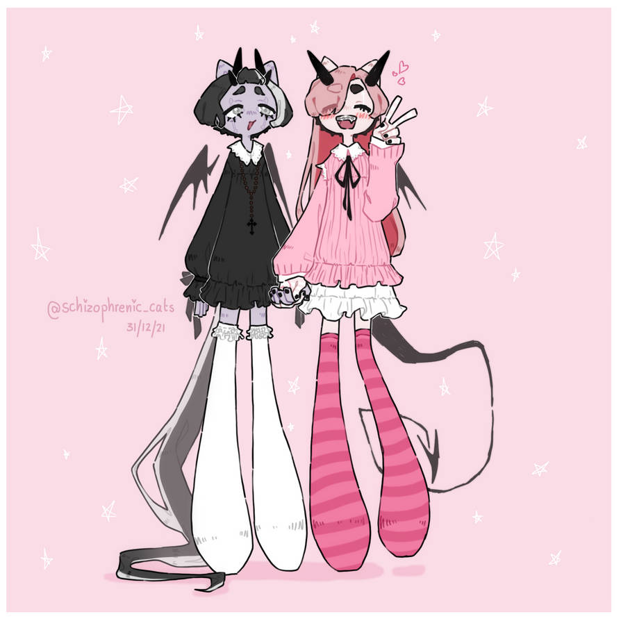 OC twins by schizophreniccats on DeviantArt