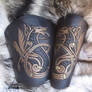 Bronze Norse Wolf Bracers