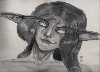 Night Elf Portrait - WoW Fanart