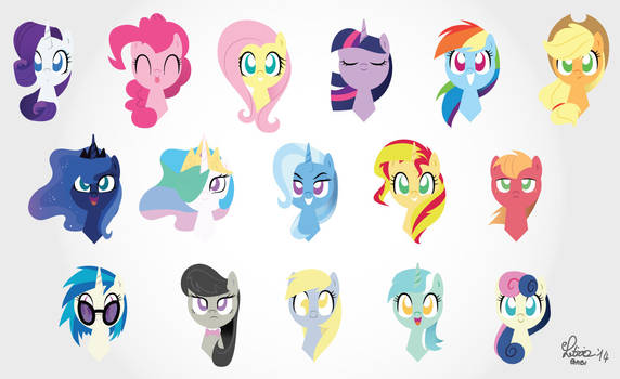 pony heads