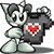 I Heart deviantART Gear fella (Badges)