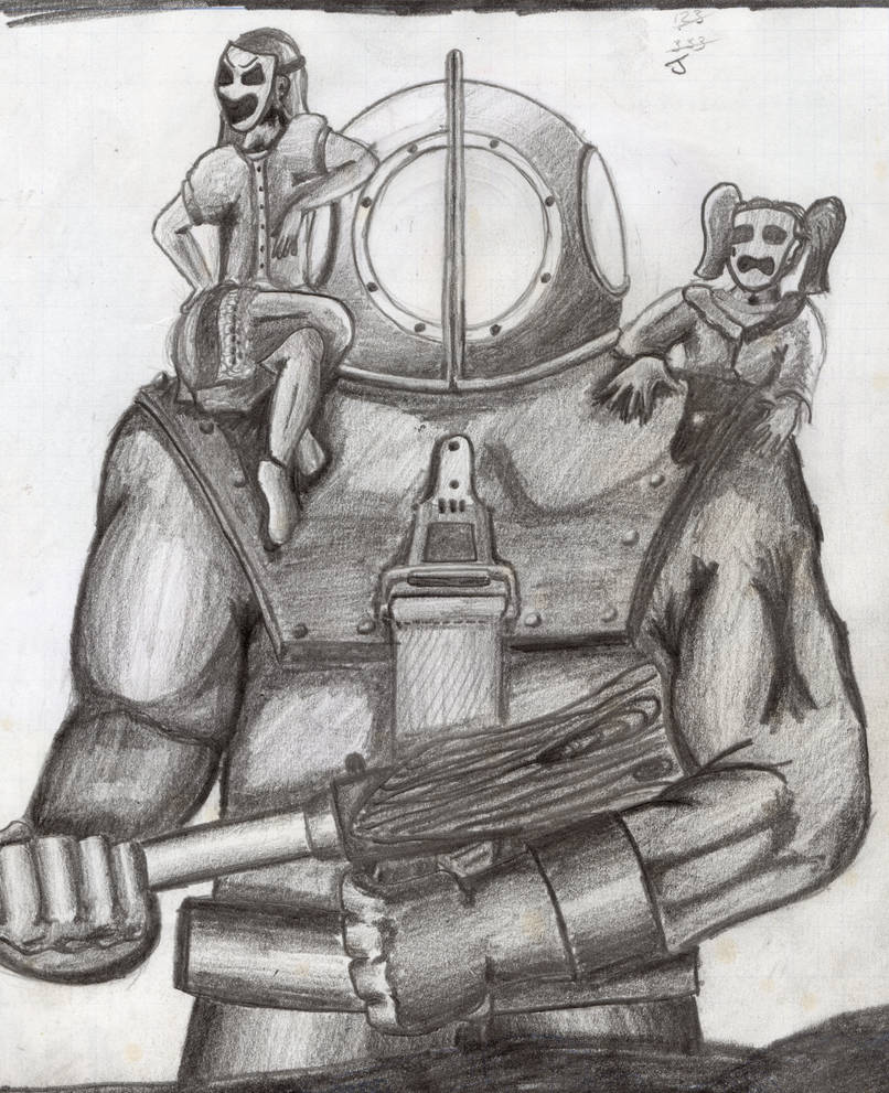 A drawing based on Bioshock by Zagajnin on DeviantArt