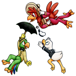 Three Gay Caballeros!