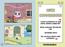 OPEN COMMISSIONS by crossingwave